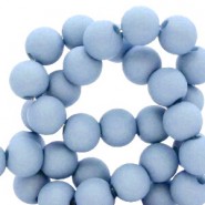 Acryl Perlen rund 6mm matt Carolina blue